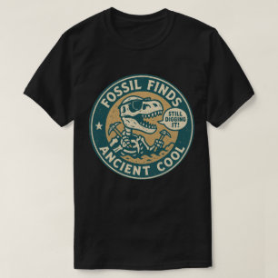 Fossiler Fund Entdeckt Alten Cool-T-Rex Archäologi T-Shirt