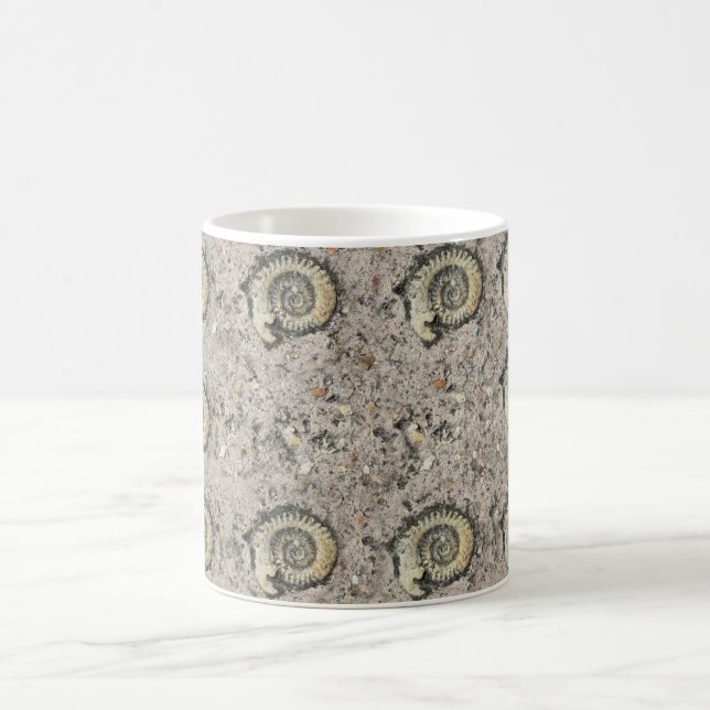 fossiler Hintergrund Kaffeetasse (Mittel)