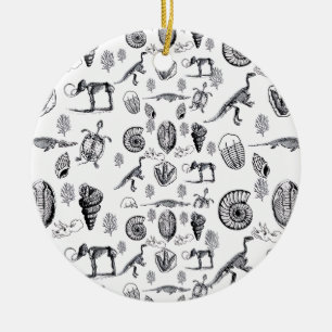 Fossilien Keramik Ornament