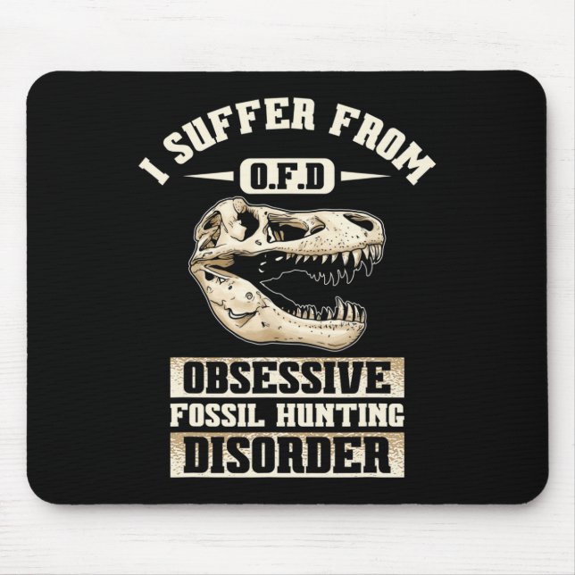 Fossilienjagd Dinosaurier Knochen Paläontologe Fos Mousepad (Vorne)