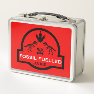 Fossilienjäger Paläontologe Metall Brotdose