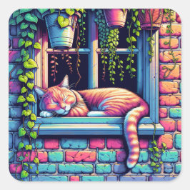 Fossilienmuseum Monte San Giorgio Quadratischer Aufkleber