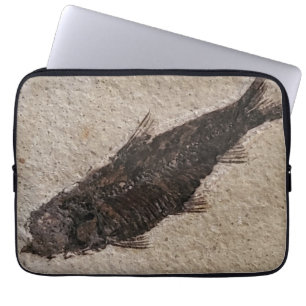 Fossilisierte Fisch-Elektronik Laptopschutzhülle