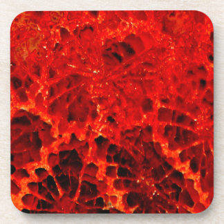 Fossilisierter Korallenroter Stein Untersetzer