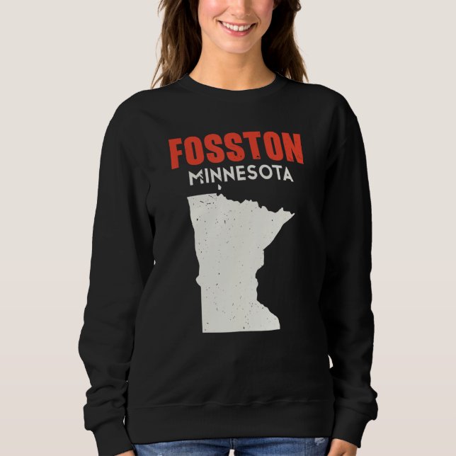 Fosston Minnesota USA State America Travel Minneso Sweatshirt (Vorderseite)