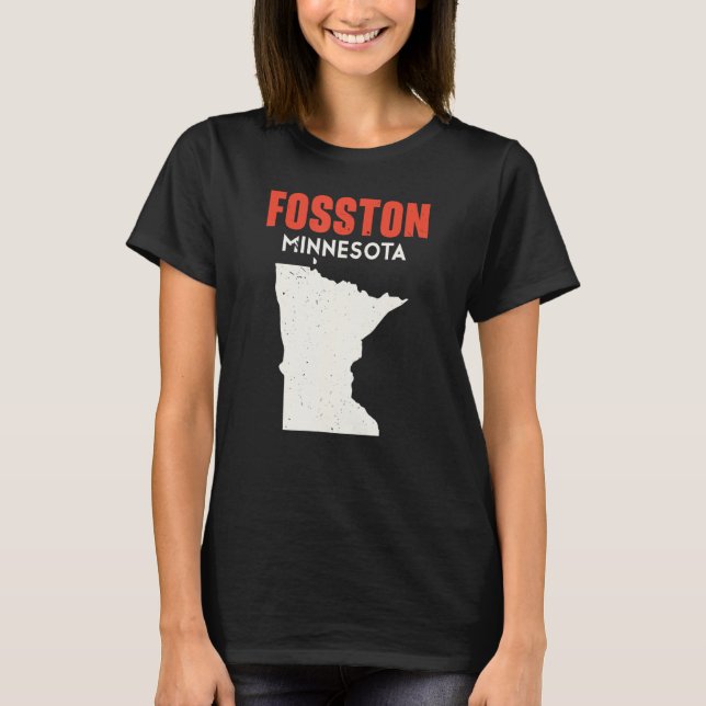 Fosston Minnesota USA State America Travel Minneso T-Shirt (Vorderseite)