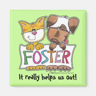FOSTER-Banner für Hunde und Katzen Magnet