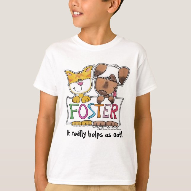 FOSTER-Banner für Hunde und Katzen T-Shirt (Vorderseite)