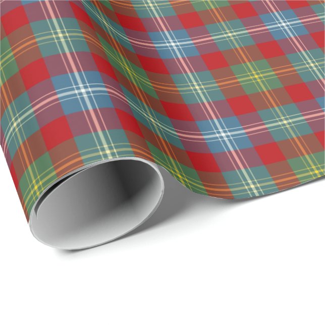 Foster Clan Ancient Tartan Geschenkpapier (Rolleneckpunkt)