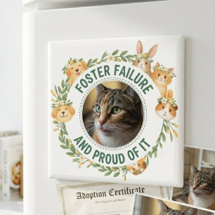 Foster-Versagen Stolz Foto Floral Tierkranz Magnet