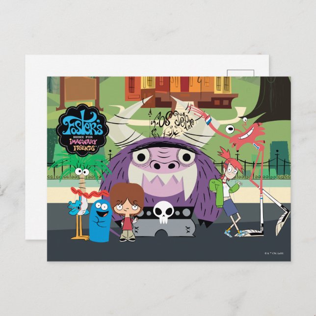 Foster's Zuhause für Imaginäre Freunde | Austausch Postkarte (Vorne/Hinten)