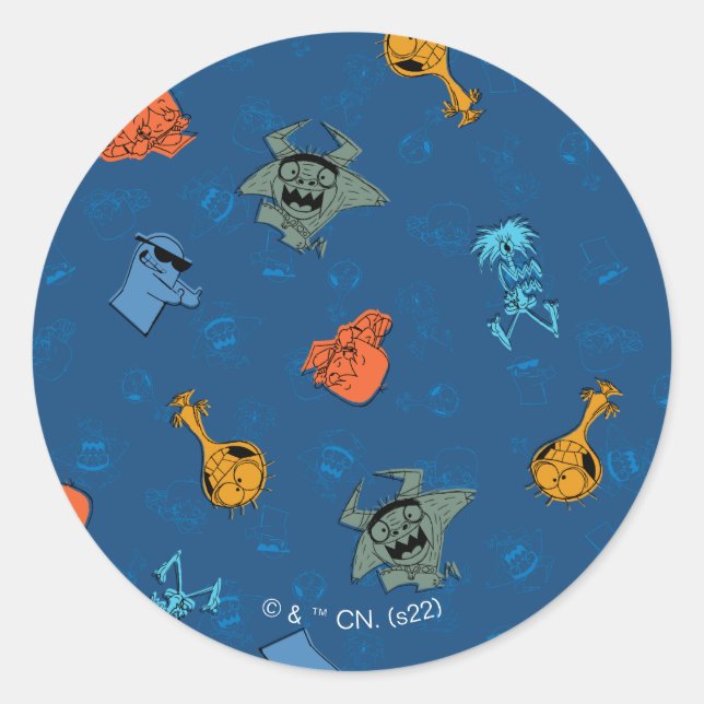 Foster's Zuhause für Imaginäre Freunde | Fun Muste Runder Aufkleber (Vorderseite)