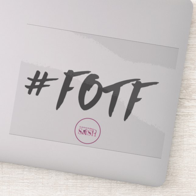 #FOTF Clear Vinyl Sticker (Detail)
