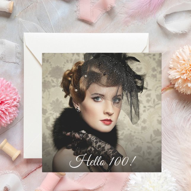 Foto 100. Geburtstagsparty Hallo 100 Einladung (Von Creator hochgeladen)