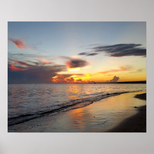 Foto 109 Beach Sunset Poster (Vorne)