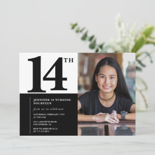 Foto 14. Geburtstagseinladungen Eleganter Chic Einladung