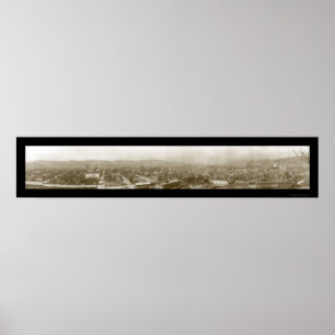 Foto 1909 Charlestons West Virginia Birdseye Poster