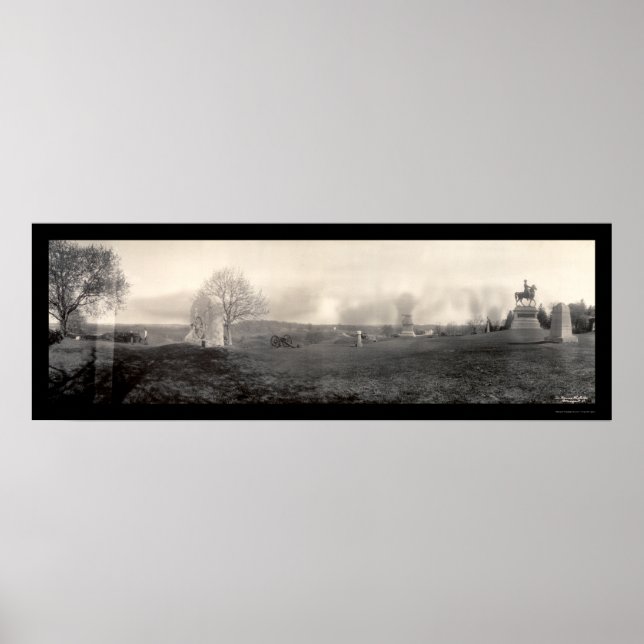 Foto 1909 von Gettysburg Poster (Vorne)
