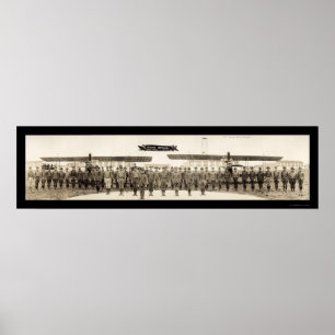 Foto 1918 des Luftwaffen-Offizier-Liebe-Feld-TX Poster