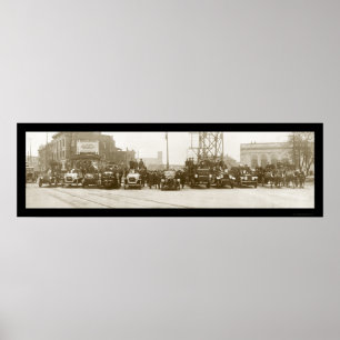 Foto 1921 Feuer-Abteilung Niagara Poster