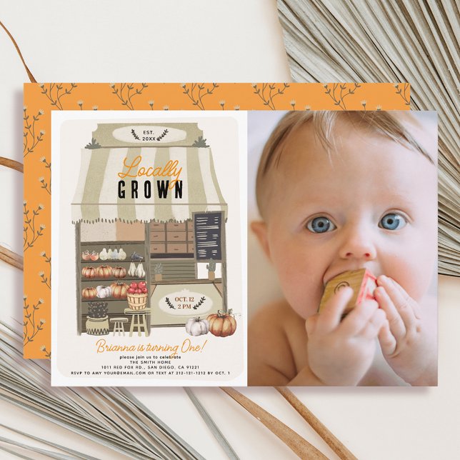 Foto 1. Geburtstag des lokal erbauten Marktes Einladung (Von Creator hochgeladen)