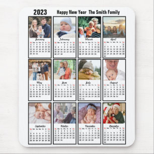 Foto 2023 Kalender 12 Familie Modernes Minimalisti Mousepad