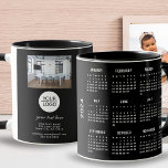 Foto 2024 Kalender für benutzerdefinierte Logos hi Tasse<br><div class="desc">Custom Text Company Foto 2024 Calendar Coffee Tasse für das Black Add Logo. Fügen Sie Ihr Logo und Ihr Foto in die Vorlage ein und passen Sie den Text,  den Firmennamen,  die Adresse und die Kontaktinformationen an. Nützliche Tasse mit einem Kalender für 2024. Business Promotion Kaffee Tasse.</div>
