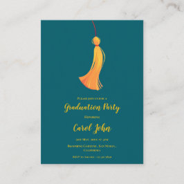 Foto 2025 Abschluss Tassel Party Mini Einladung