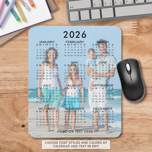 Foto 2026 Calendar Mousepad (Von Creator hochgeladen)
