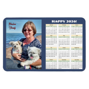 Foto 2026-Familienkalender Magnet