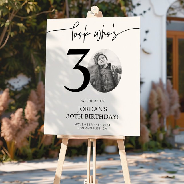 Foto 30. Geburtstag Begrüßungszeichen | Schau mal, Poster (Von Creator hochgeladen)