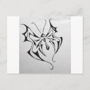 Foto-40.JPG-Tribal-Schmetterling Postkarte
