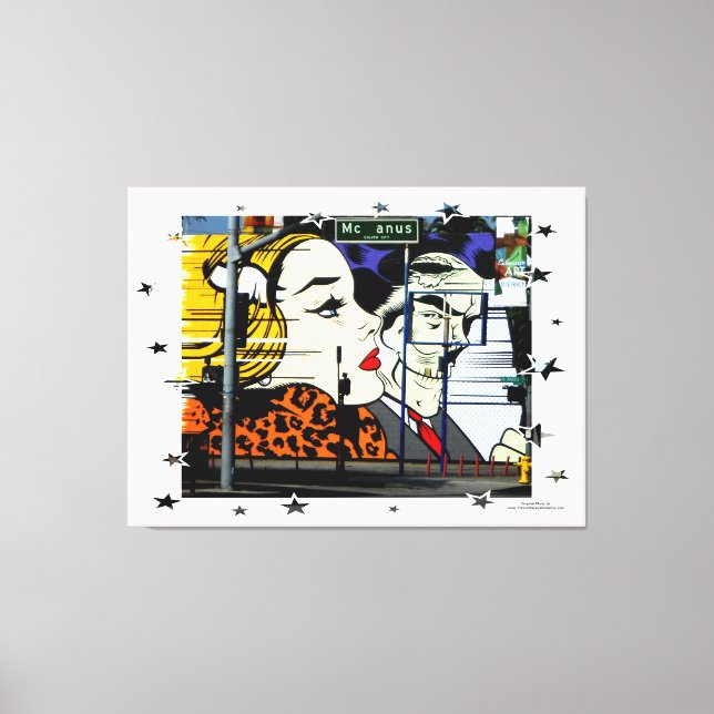 Foto 8 Graffiti mit Fun Stars Leinwanddruck (Vorderseite)