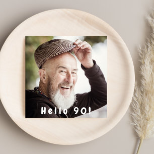 Foto 90. Geburtstagsparty Hallo 90 Typ Schwarz Einladung