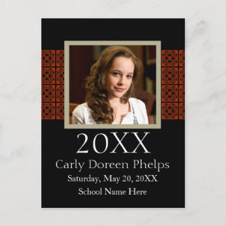 Foto Abschluss Ankündigung Schwarz Rot Weiß