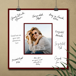 Foto Abschluss Autograph Dark Maroon Poster