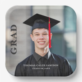 Foto Abschluss Einladung Pappteller