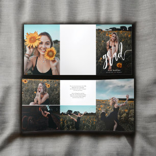 Foto-Abschluss für Pinsel Dreifach Gefaltete Einladung