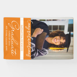 Foto Abschluss Glückwunsch Graduate 2023 Orange Banner