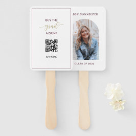 Foto Abschluss Kaufen Sie den Grad a Drink QR Code Fächer