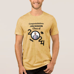 Foto-Abschluss-Klasse Jahr 2024 Tri-Blend Shirt