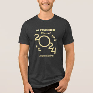 Foto-Abschluss-Klasse Jahr 2024 Tri-Blend Shirt