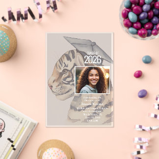 Foto-Abschlussankündigung Acryl-Einladung Acryleinladungen