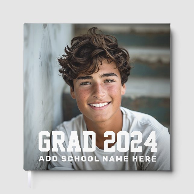 Foto Abschlussklasse des Jahres Name oder Schulabs Gästebuch (Vorderseite)