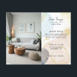 Foto Abstrakte Wasserfarben Formen GoId Foil Flyer<br><div class="desc">Foto Abstrakte Wasserfarben Formen GoId Foil Flyer</div>