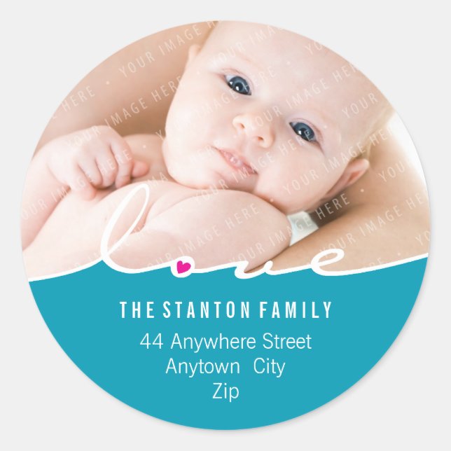 FOTO ADDRESS STICKER :: Liebe dividieren 9 (Vorderseite)