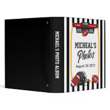 Foto-Album für Fußball-Sportschwarz und Weiß