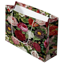 Foto Album Wedding Party Rosa Blumengrün Große Geschenktüte