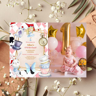 Foto Alice in One-derland 1. Geburtstag Einladung