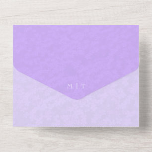 Foto All in One Lilac Wedding Einladung QR Code